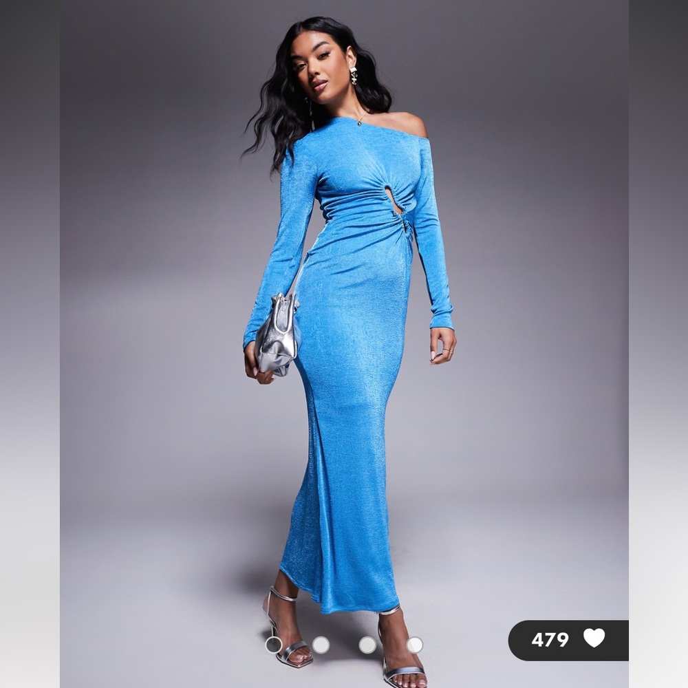 ASOS Elegant Blue Maxi Dress